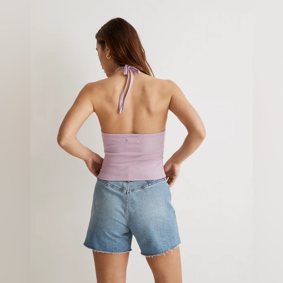 Madewell Supima Rib Halter Tank Top - Picture 4 of 10
